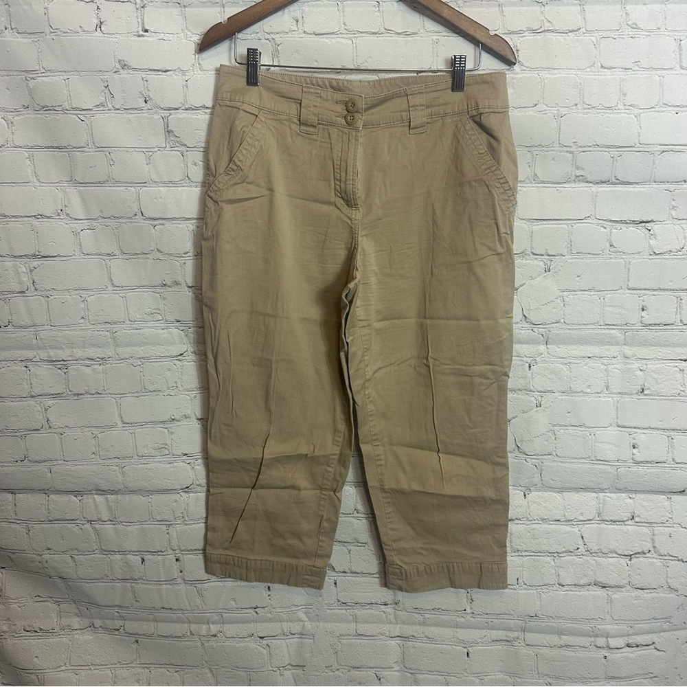 Kim Rogers Women's Beige Ankle Pants